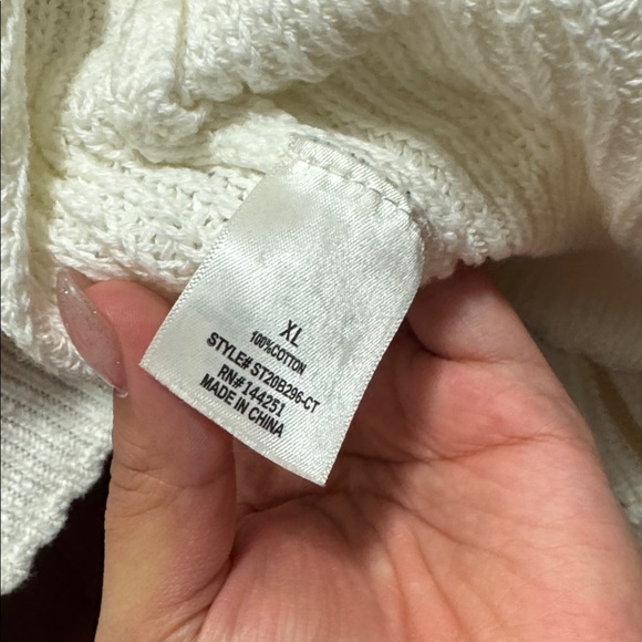 Cream Button-Up Cardigan - Picture 6 of 7